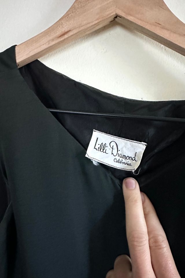 1960s Lilli Diamond Black Chiffon Dress Selected by Cherry #3
