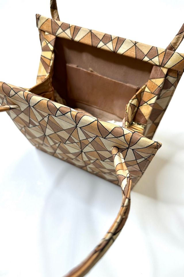 Deadstock 1950s Mosaic Print Box Frame Handbag Selected by Cherry #3