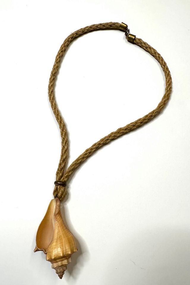1970s Rope Necklace with Mini Conch Shell Selected by Cherry | Free People