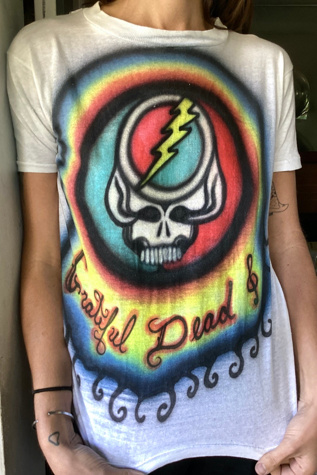 1970S Airbrushed Grateful Dead Tee Selected by Cherry