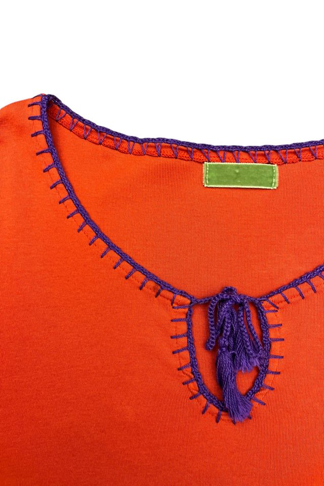Vintage 1990s Long Sleeve Embroidery Detail Top Selected by BusyLady Baca & The Goods #1