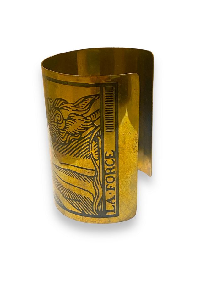 Y2k KTZ Designer Brass Tarot Card Cuff Selected by Busylady Baca & The Goods #1