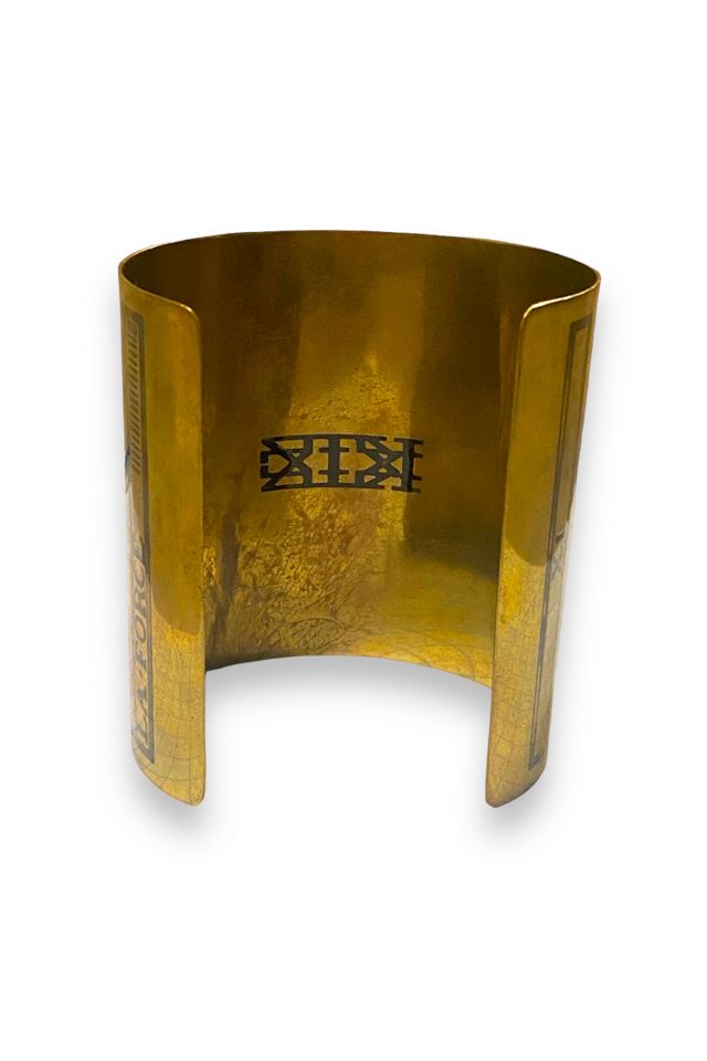 Y2k KTZ Designer Brass Tarot Card Cuff Selected by Busylady Baca & The Goods #2