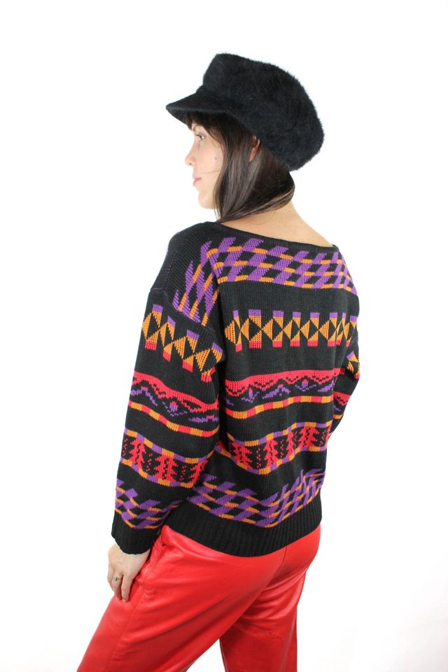 1980s Retro Holiday Sweater Selected By Moons + Junes Vintage #2