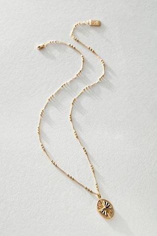 Brinley Chain With Wanderlust Charm by Miranda Frye at Free People in Gold