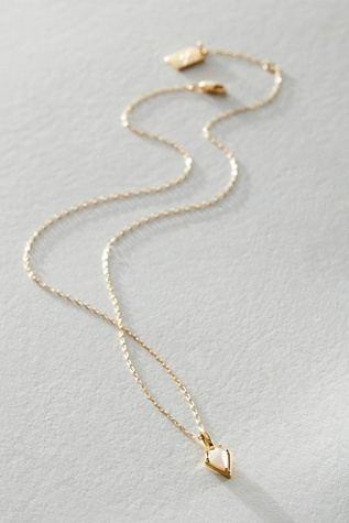 Miranda Frye Sophie Chain With Moonstone Drop Charm at Free People in Gold