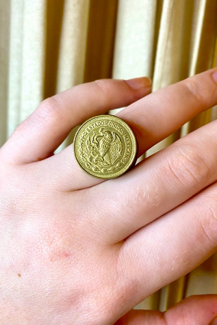 Bronze Coin Rings Selected by Nomad Vintage