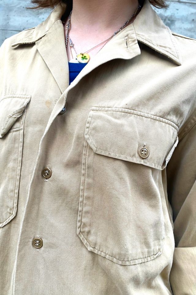 Vintage Army Button Up Shirt Selected by Nomad Vintage #2
