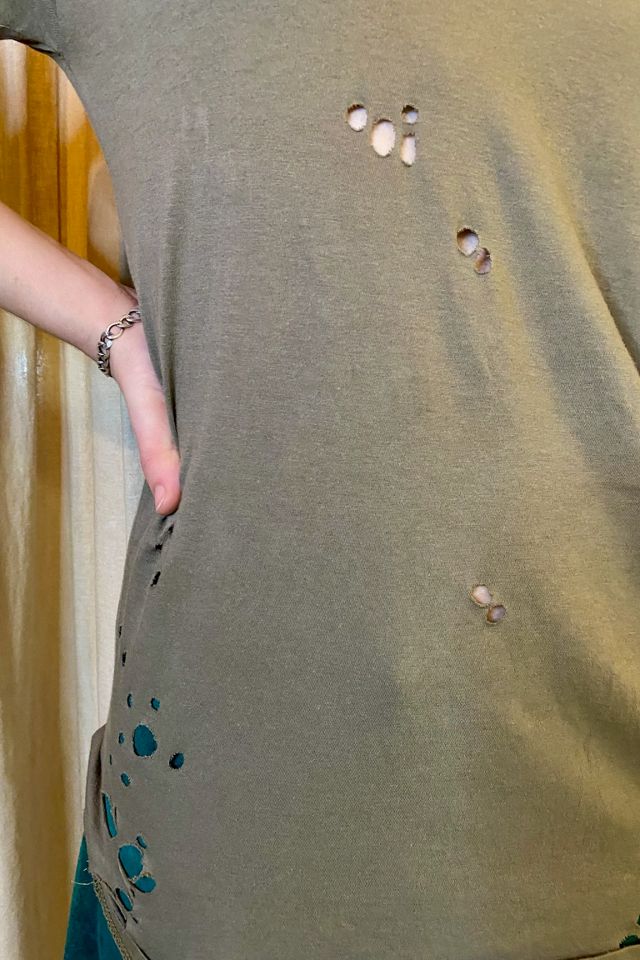 2000’s Distressed Designer Ripped Tee Selected by Nomad Vintage #3