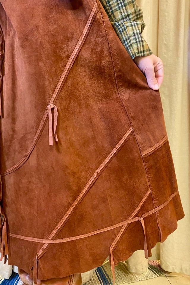 Vintage 1970’s Suede Western Skirt Selected by Nomad Vintage #3