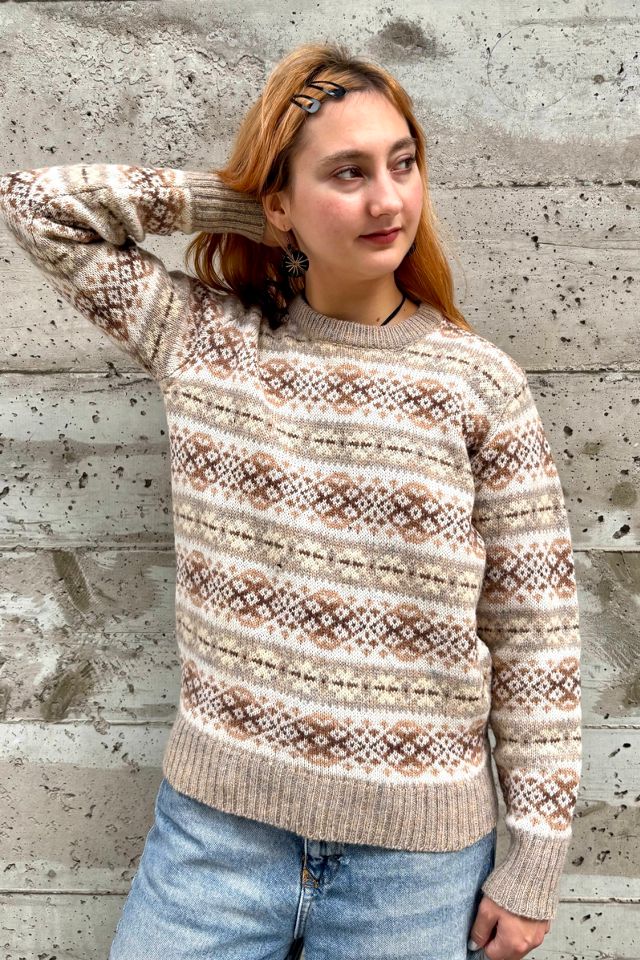 Deans Knit Wool Print Sweater Selected by Nomad Vintage #2