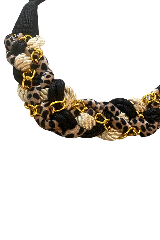 Vintage 1980s Leopard & Chain Rope Belt Selected by BusyLady Baca & The Goods #1