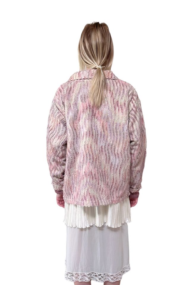 Vintage 1990's Lavender Chenille Jacket Selected By Afterlife Boutique #2