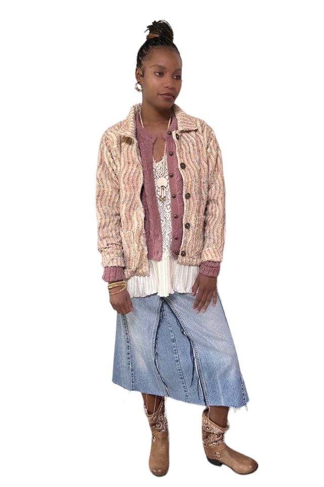 Vintage 1990's Sandy Chenille Jacket Selected By Afterlife Boutique #3