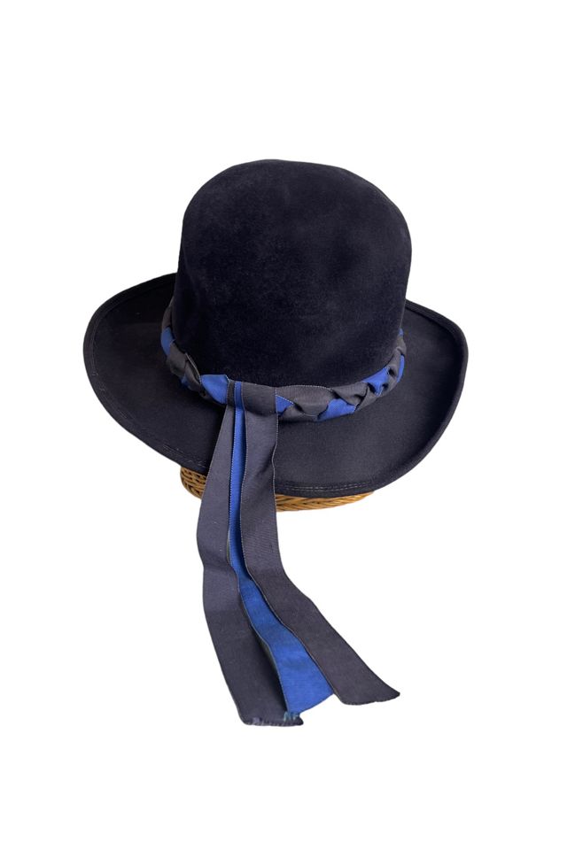 Vintage Blue Velvet Hat Selected By Ankh By Racquel Vintage #2