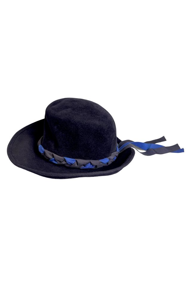 Vintage Blue Velvet Hat Selected By Ankh By Racquel Vintage #3