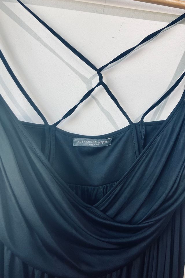 ALEXANDER McQUEEN 2006 "Neptune" Black Plunge Evening Dress Selected by The Curatorial Dept. #1