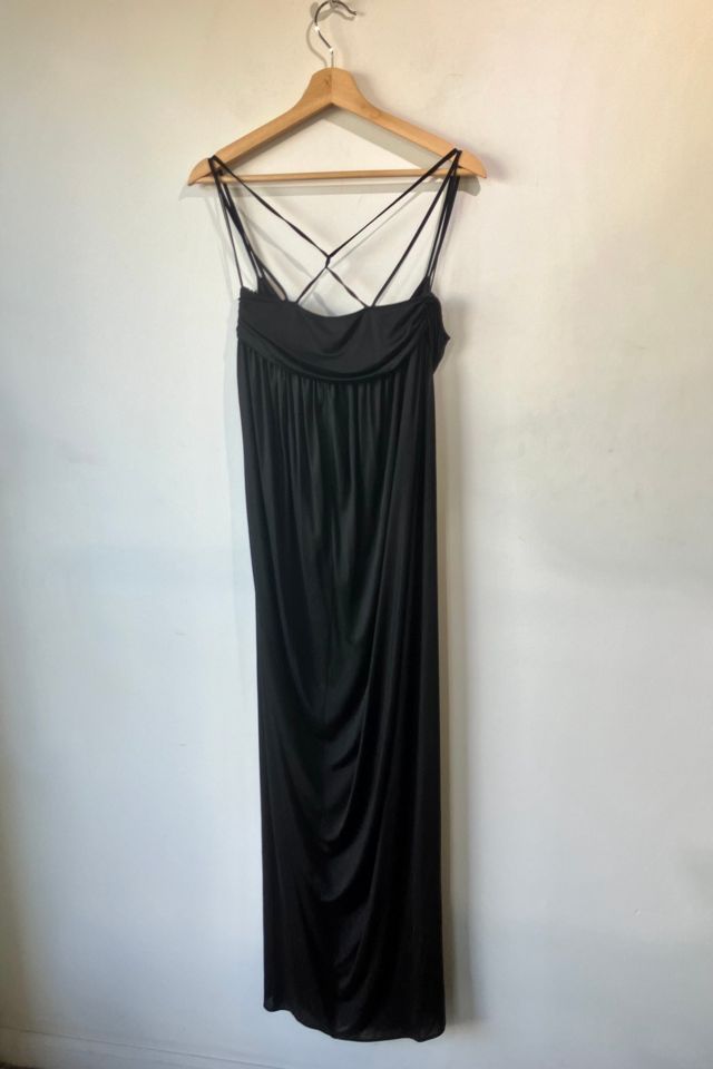 ALEXANDER McQUEEN 2006 "Neptune" Black Plunge Evening Dress Selected by The Curatorial Dept. #3