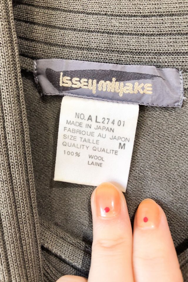 Vintage Issey Miyake Asymmetrical Grey & Blue Wool Dress Selected by The Curatorial Dept. #2