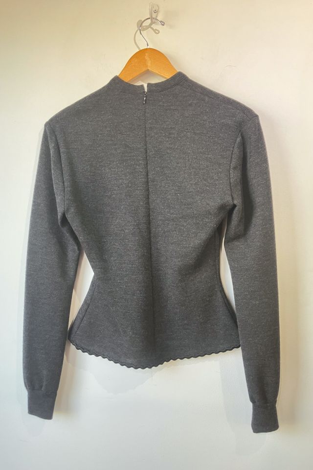 Vintage Geoffrey Beene Charcoal Wool Sweater Selected by The Curatorial Dept. #1