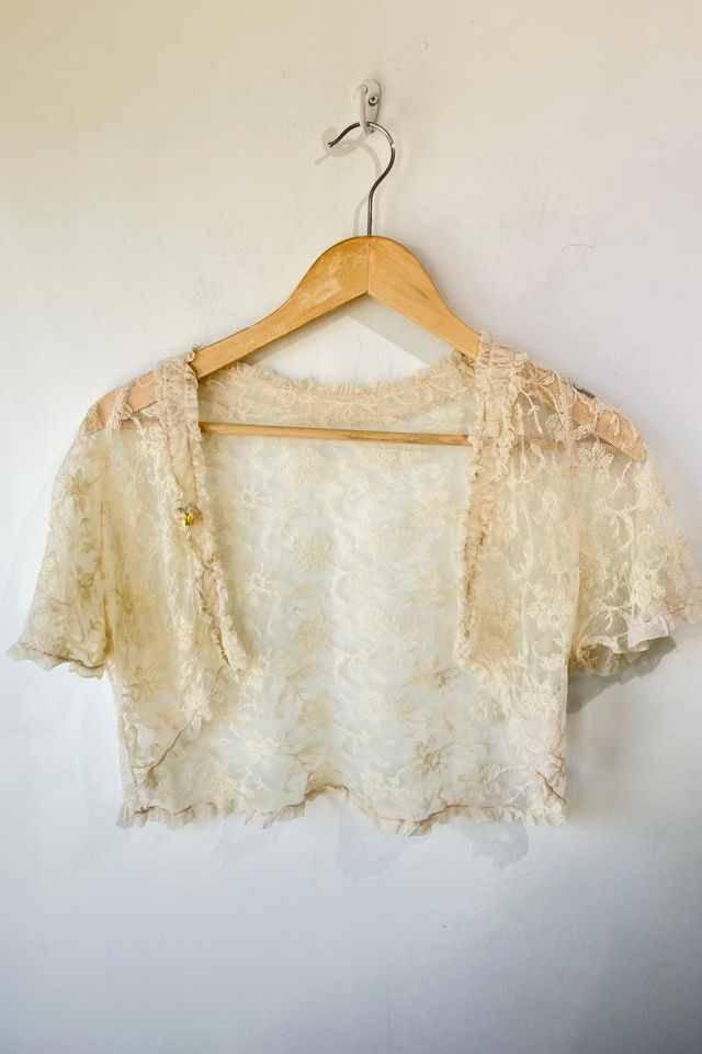 Cream hot sale lace bolero