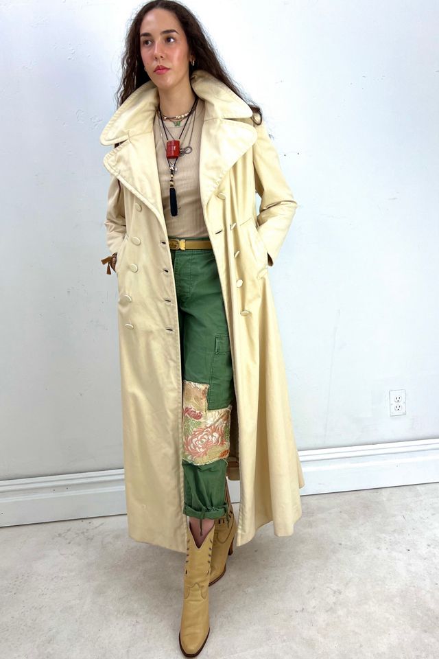 Vintage Ivory Maxi Coat Selected by Anna Corinna