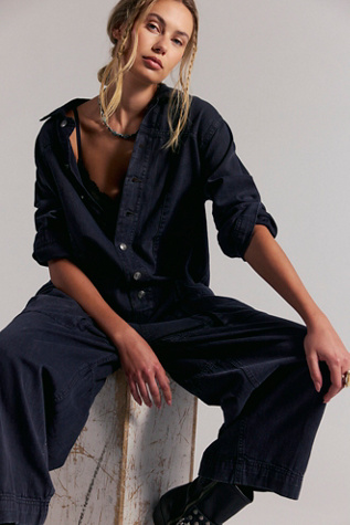 We The Free Margarita Jumpsuit at Free People in Black, Size: XS