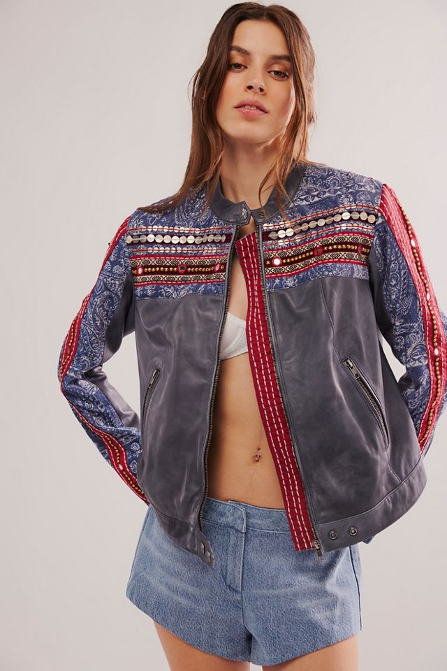 We The Free Bowie Leather Moto Jacket #2