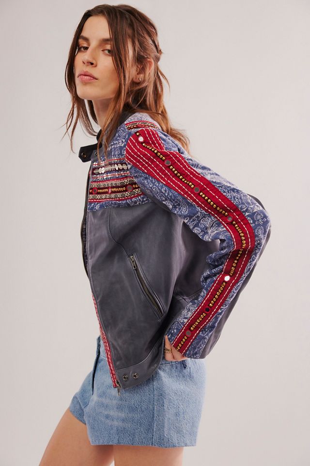 We The Free Bowie Leather Moto Jacket #3