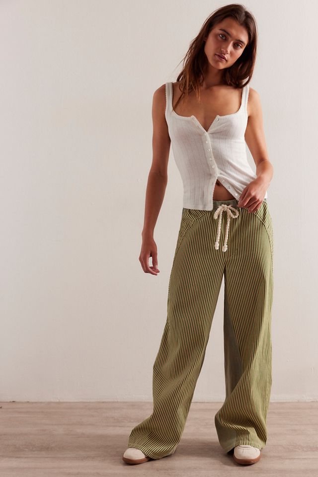 We The Free Milo Striped Pull-On Jeans #1