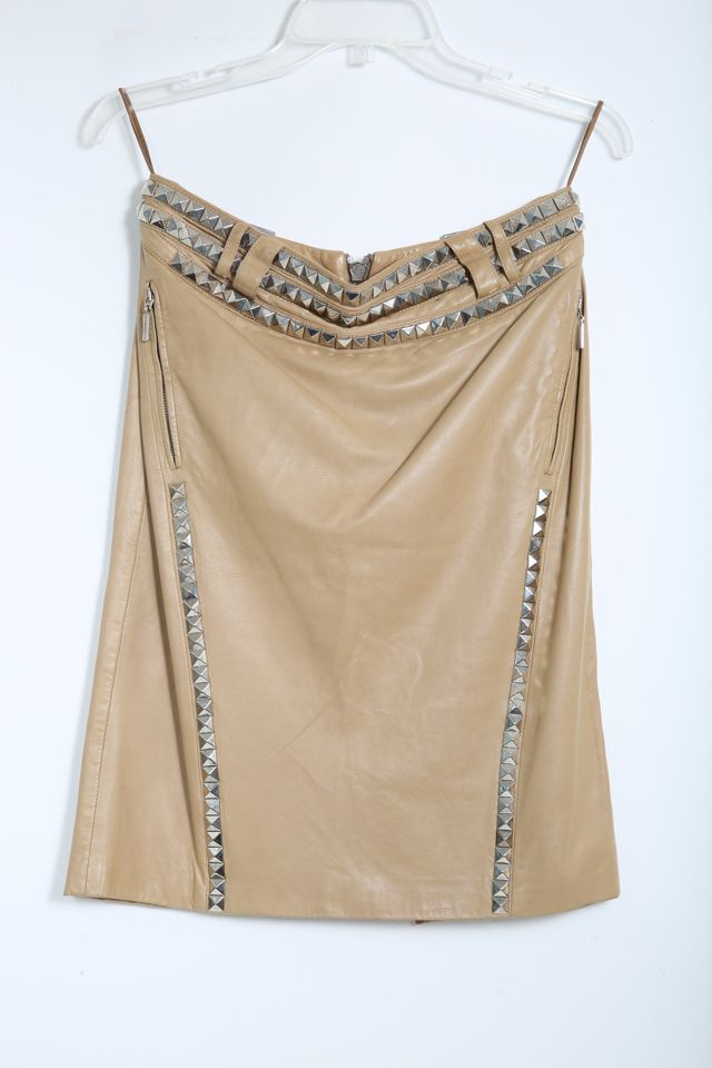 Vintage Gold Silk Beaded store Midi Skirt