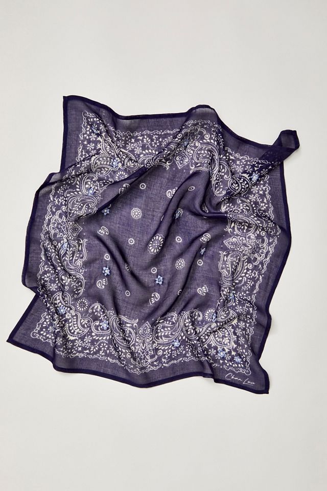 Embroidered Daisy Bandana #1