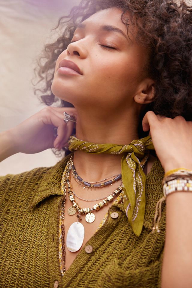 Chan Luu Embroidered Floral Bandana #3