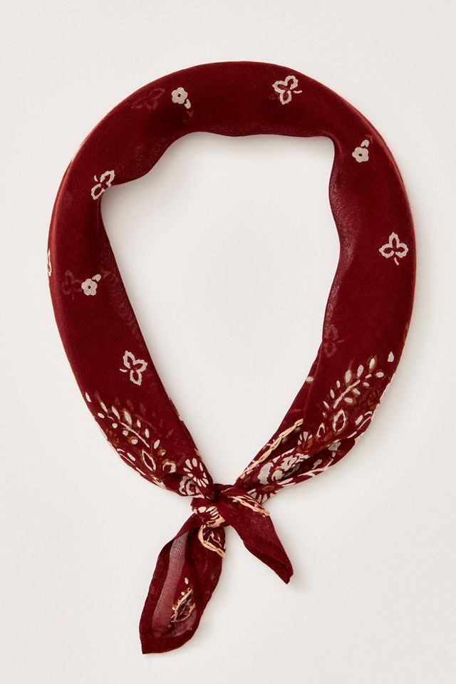 Chan Luu Embroidered Floral Bandana #1