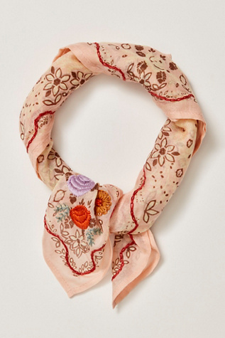 Chan Luu Embroidered Floral Bandana