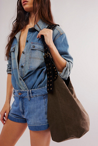 Beacon Bucket Sling Bag by FP Collection at Free People in Rock