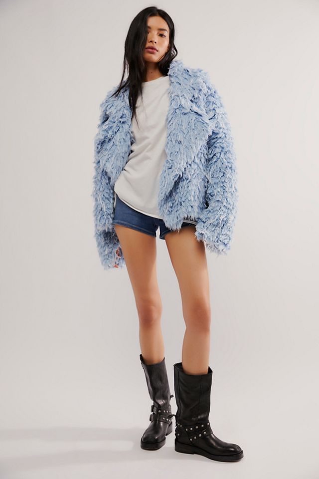 KSENIASCHNAIDER Denim Fur Jacket #1