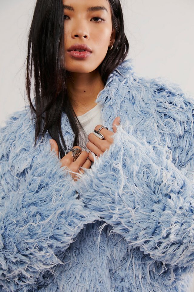 KSENIASCHNAIDER Denim Fur Jacket #3