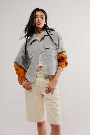 KSENIASCHNAIDER Perforated Denim Jacket