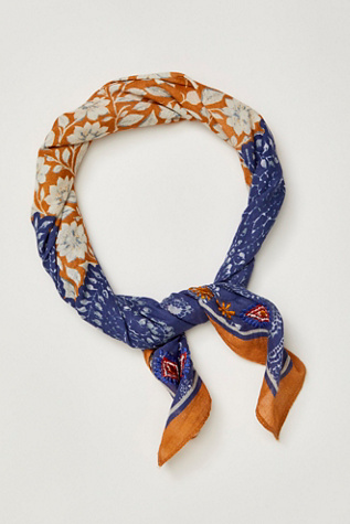 Souvenir Embroidered Bandana at Free People in Golden Rod