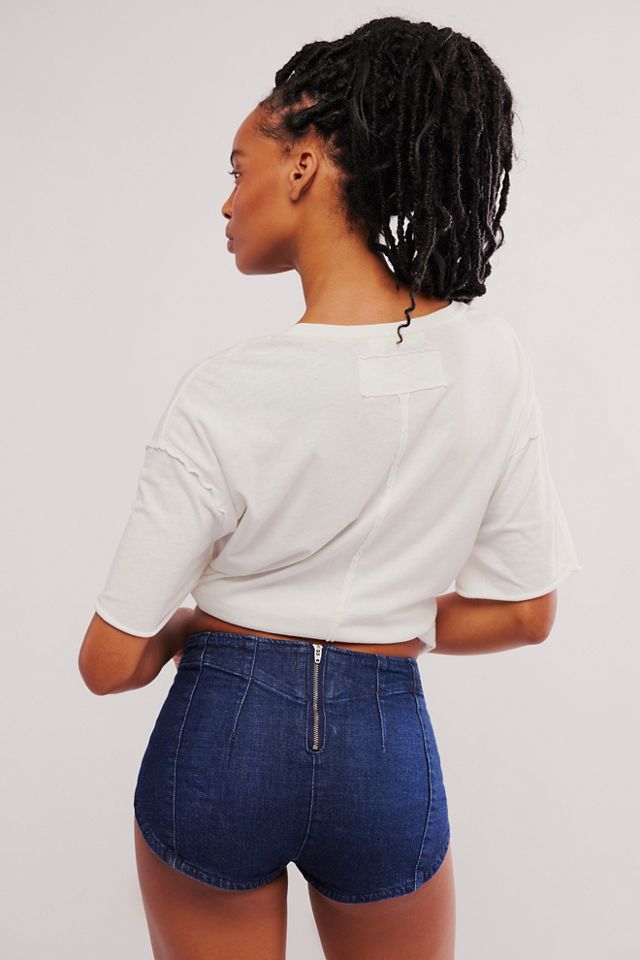 We The Free Keep It Brief Denim Micro Shorts | Free People
