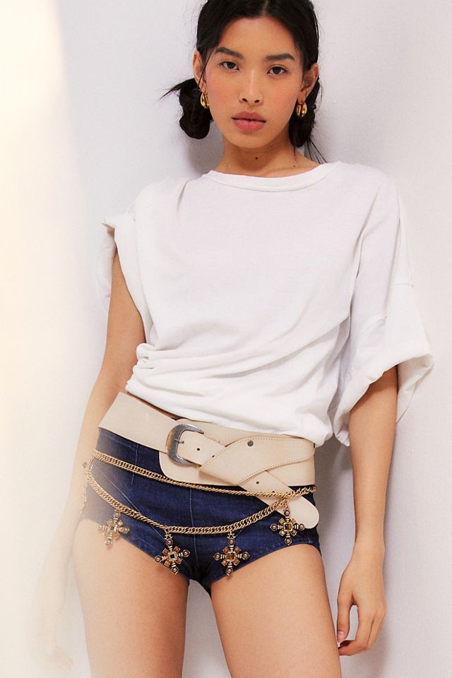 We The Free Keep It Brief Denim Micro Shorts #4