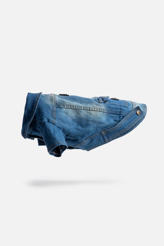 Silver Paw Dustin Denim Dog Jacket #1