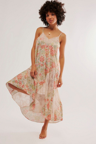 First Date Printed Maxi Slip