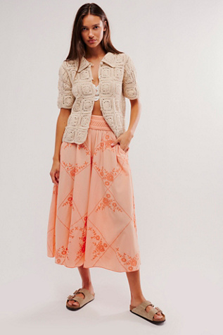 Waverly Trousers at Free People in Sun Blush, Size: Small