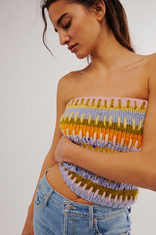 RLH767 - 2 Tone Suede Ottoman Tube Top – Los Angeles Apparel
