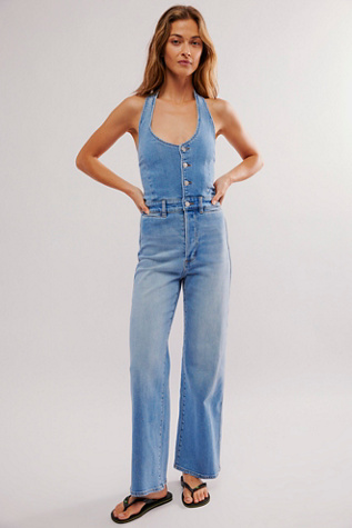 Rolla's Halter Jumpsuit at Free People in Ranch, Size: Large