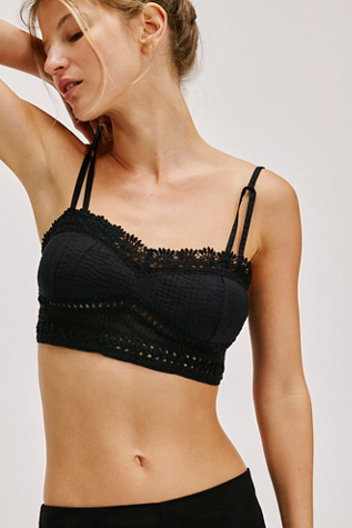 Tallulah Bralette by Intimately at Free People in Black, Size: Medium