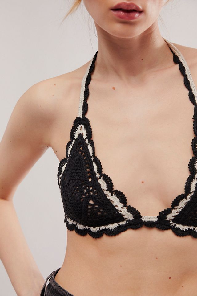 Soutien-gorge sans armatures triangle au crochet #2