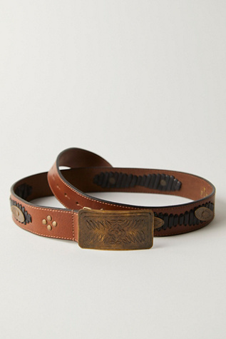 Alto Leather Belt at Free People in Tater Tot, Size: XS/S